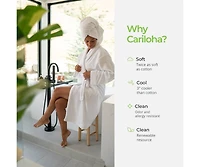 Cariloha Hand Towel | Onyx | 16"x24" | Turkish Cotton & Viscose Material Blend | Extra Smooth, Odor Resistant and Highly Absorbent