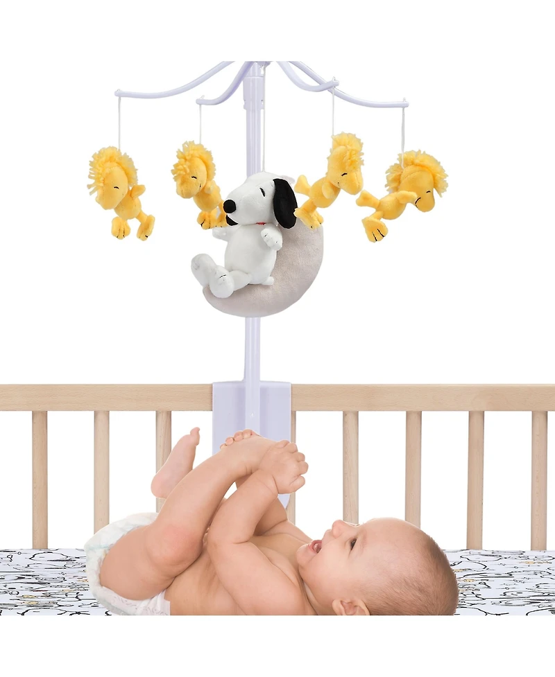 Bedtime Originals Snoopy Love Musical Baby Crib Mobile Soother Toy