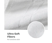 Cariloha Hand Towel | White | 16"x24" | Turkish Cotton & Viscose Material Blend | Extra Smooth, Odor Resistant and Highly Absorbent