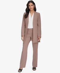 Calvin Klein Women's Roll Sleeve Open Front Blazer