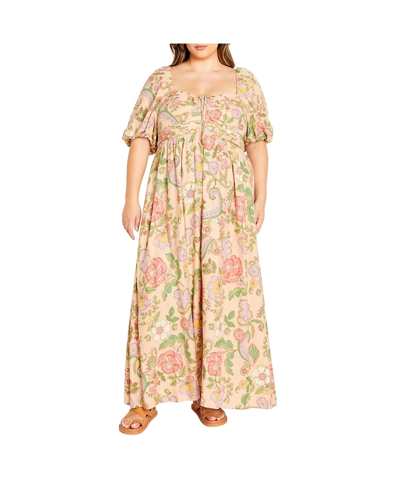 City Chic Plus Ellea Maxi Dress