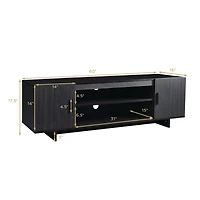 Gymax Modern Tv Stand Media Entertainment Center for Tv's up To 65'' w/Storage Cabinet