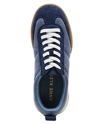 Anne Klein Women's Westside Low Profile Lace Up Retro Sneakers