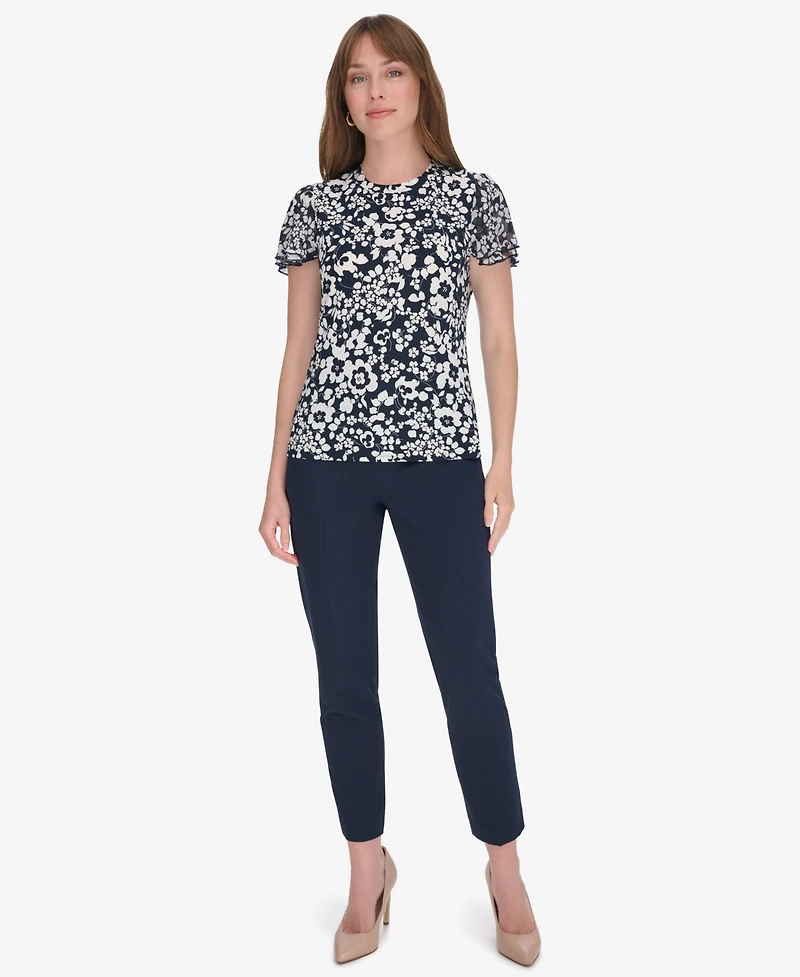 Tommy Hilfiger Women's Blouse with Puff Sleeves
