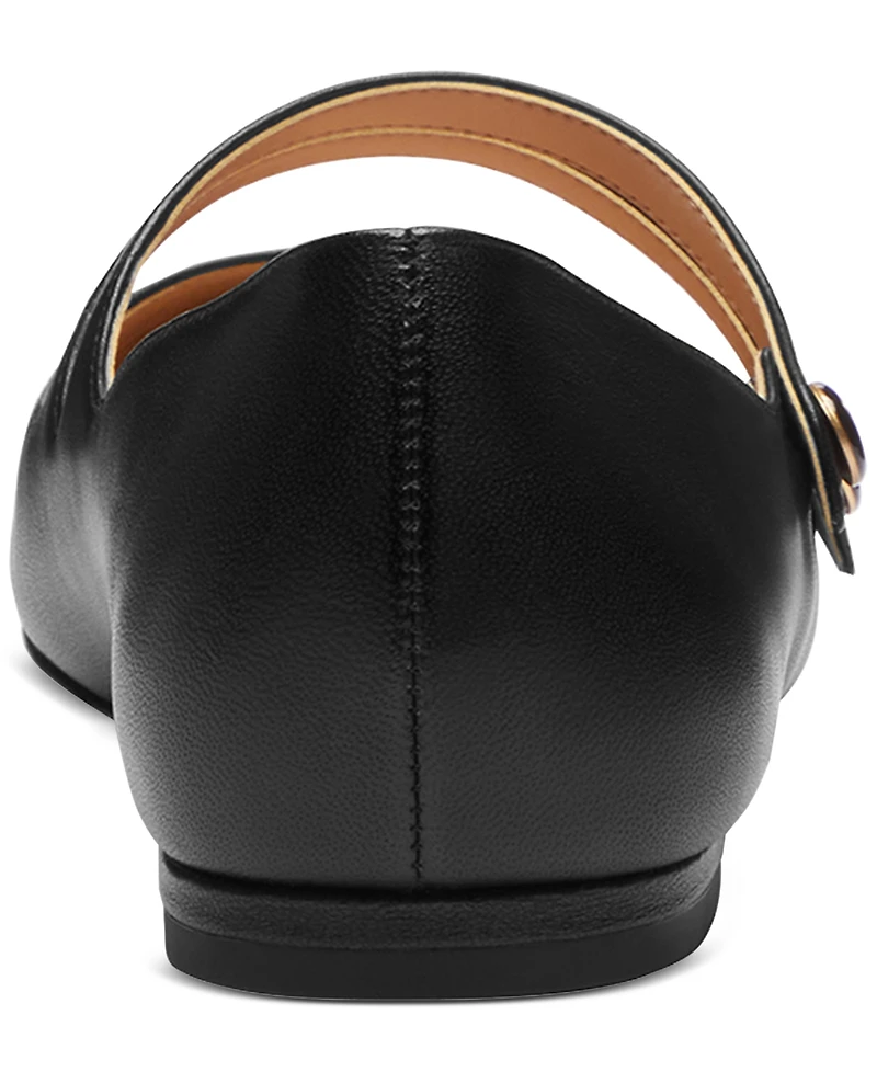 Coach Women's Winley Double Buckle Mary Jane Ballet Flats