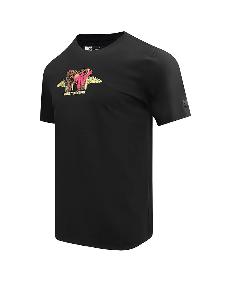 Freeze Max Men's Black Mtv Angel Wings Regular Fit T-Shirt