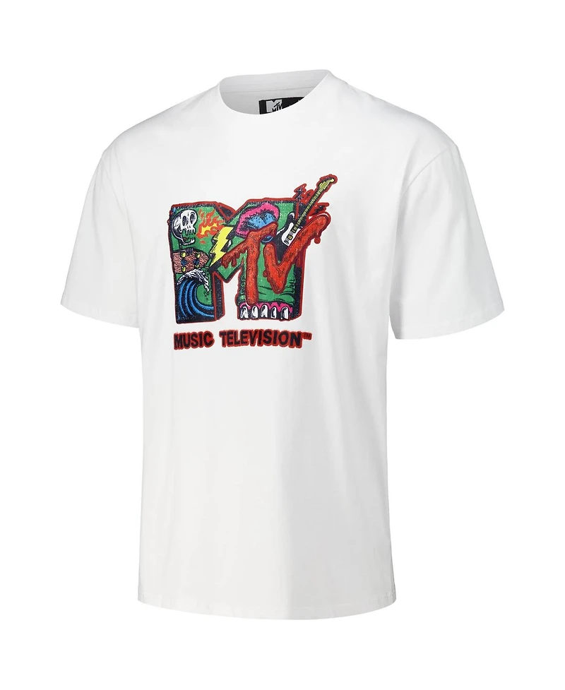 Freeze Max Men's White Mtv Drip Loose Fit T-Shirt