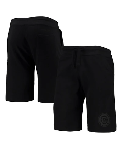 Mitchell & Ness Men's Chicago Fire All Black Fleece Shorts