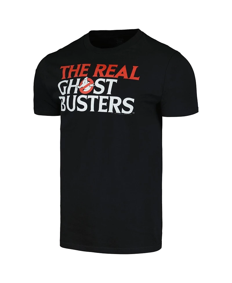 American Classics Men's and Women's Black the Real Ghostbusters Logo T-Shirt