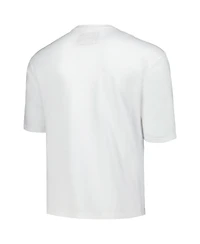 Reason Men's and Women's White Dodge Hellcat Racing Graphic Box T-Shirt