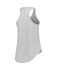 Profile Women's Heather Gray Penn State Nittany Lions Arch Logo Racerback Scoop Neck Tank Top