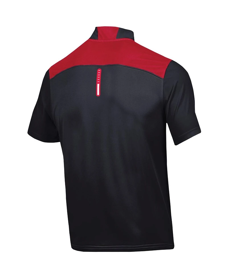 Under Armour Men's Black Maryland Terrapins Motivate Half-Zip Jacket