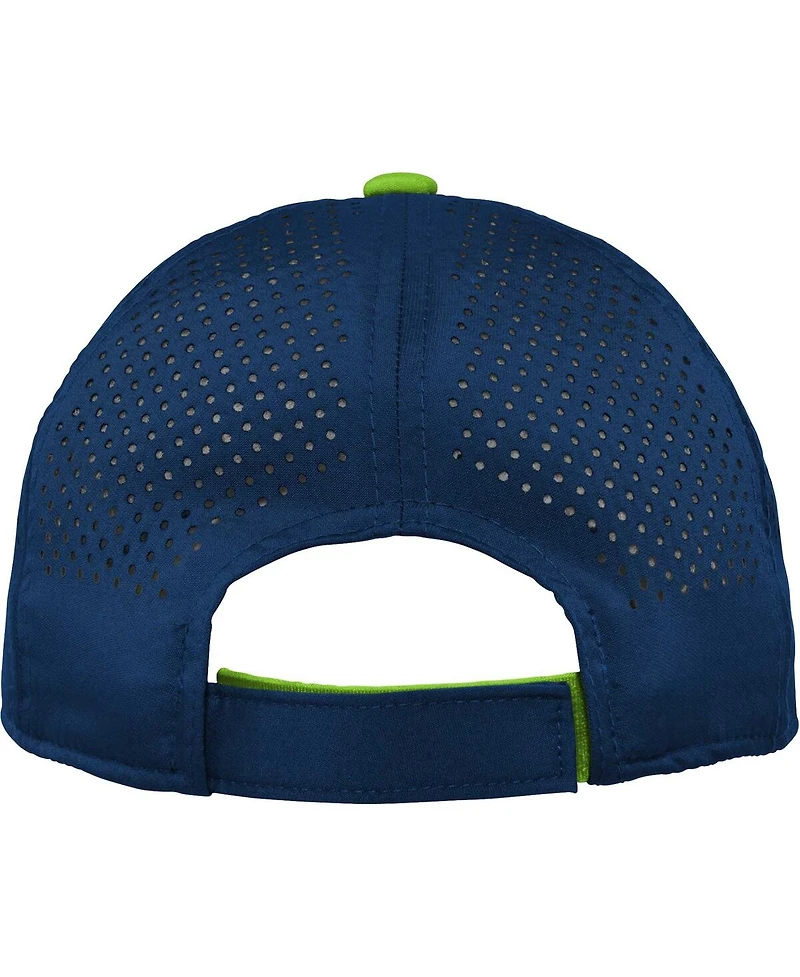 Outerstuff Big Boys and Girls College Navy Seattle Seahawks Tailgate Adjustable Hat