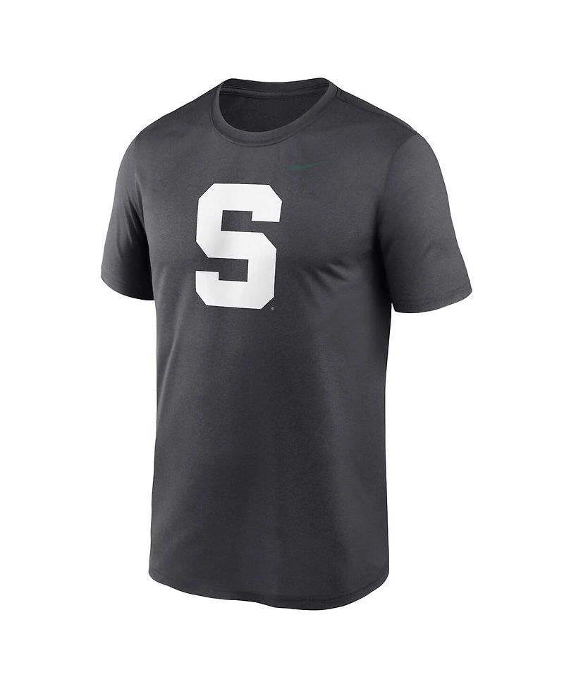 Nike Men's Anthracite Michigan State Spartans Primetime Legend Alternate Logo T-Shirt