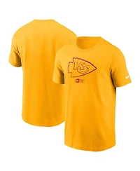 Nike Men's Gold Kansas City Chiefs Faded Essential T-Shirt