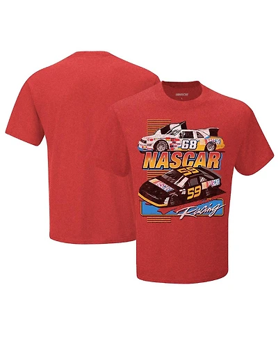 Checkered Flag Sports Men's Heather Red Nascar Racing T-Shirt