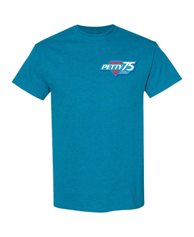 Checkered Flag Sports Men's Blue Nascar 75 Years of Racing Petty Family Tradition T-Shirt
