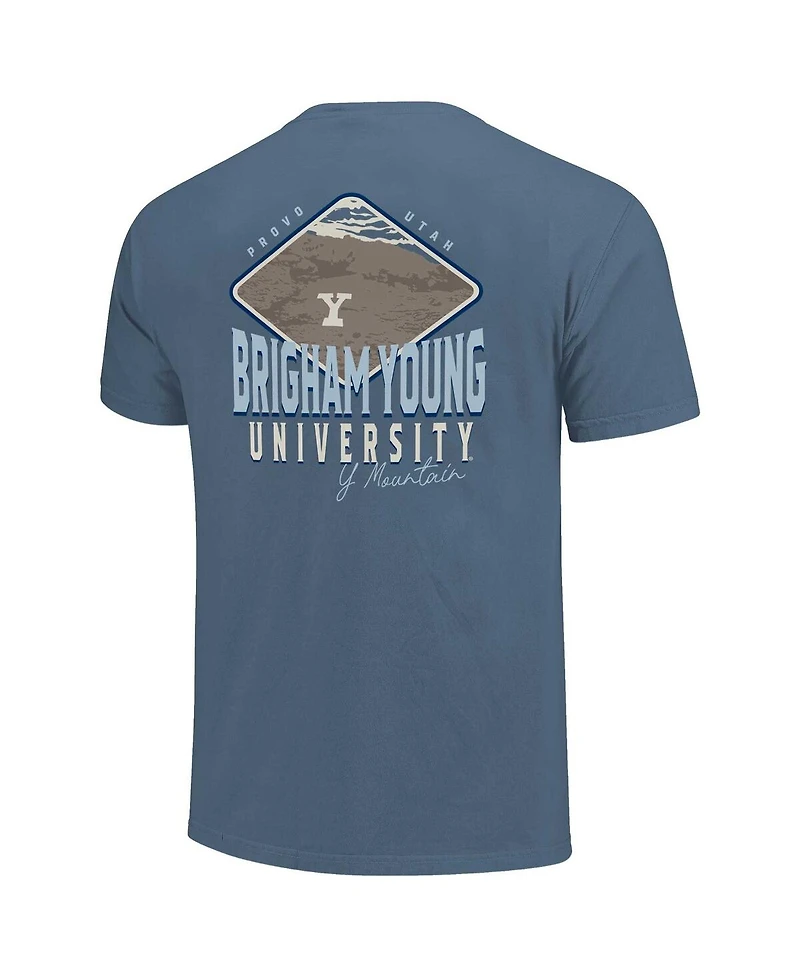 Image One Men's Denim Byu Cougars Hyperlocal Comfort Colors T-Shirt