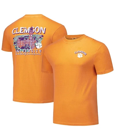 Image One Men's and Women's Orange Clemson Tigers Hyper Local Painted Campus T-Shirt