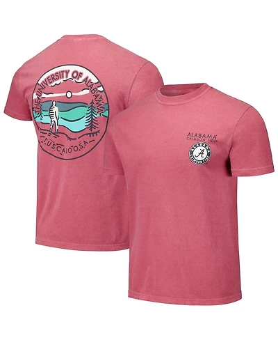 Image One Men's and Women's Crimson Alabama Tide Scenic Comfort Colors T-Shirt