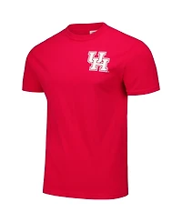 Image One Men's and Women's Red Houston Cougars Scenic Comfort Colors T-Shirt