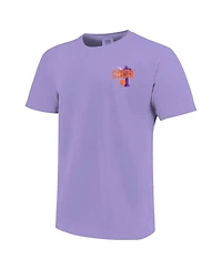 Image One Big Boys and Girls Purple Clemson Tigers Hyperlocal Comfort Colors T-Shirt