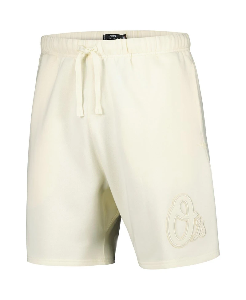 Pro Standard Men's Cream Baltimore Orioles Neutral Fleece Shorts