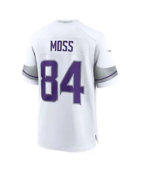 Nike Men's Randy Moss White Minnesota Vikings Alternate Retired Player Game Jersey