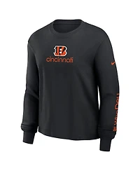 Nike Women's Black Cincinnati Bengals Boxy Long Sleeve T-Shirt