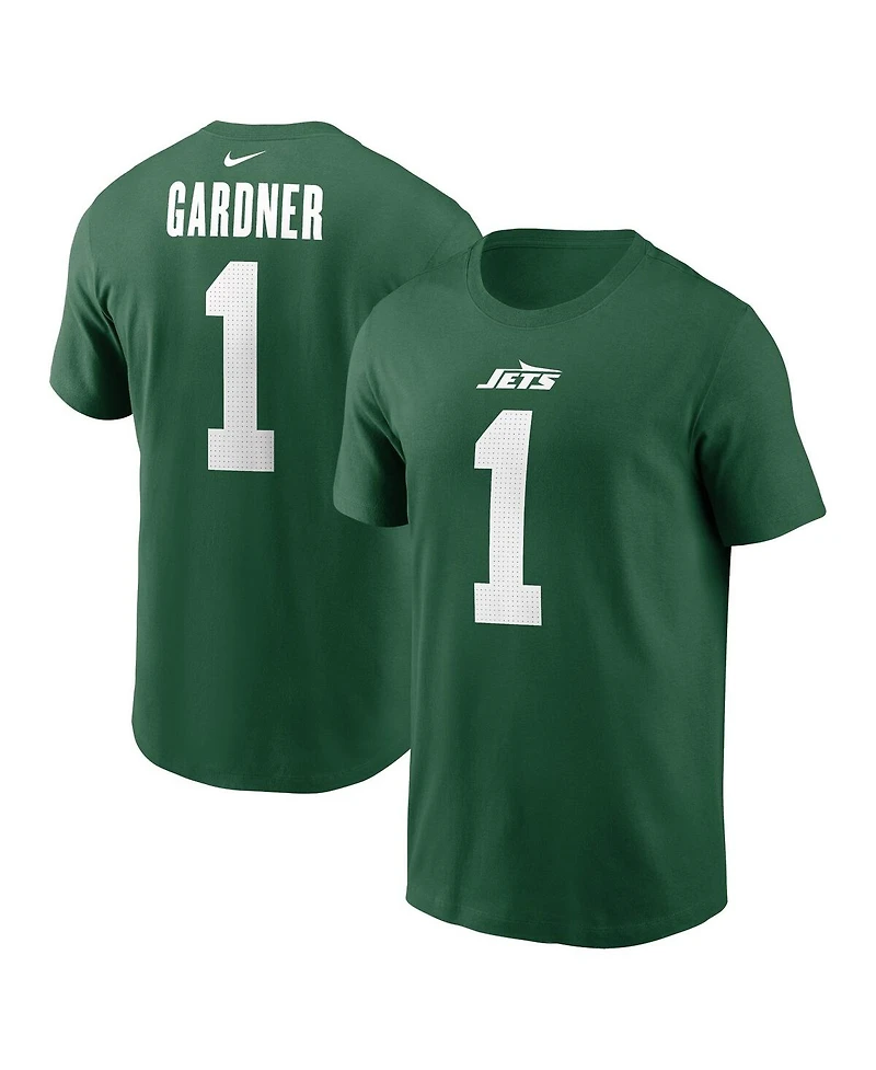 Nike Men's Sauce Gardner Green New York Jets Name Number T-Shirt