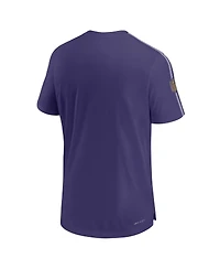 Nike Men's Purple Baltimore Ravens 2024 Sideline Coach Uv Performance T-Shirt