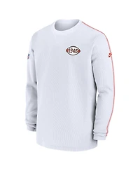 Nike Men's White Cleveland Browns Alternate Logo Coach Long Sleeve T-Shirt
