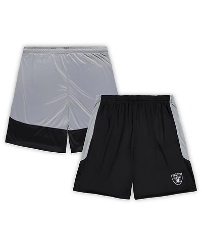 Fanatics Men's Black Las Vegas Raiders Big Tall Team Logo Shorts