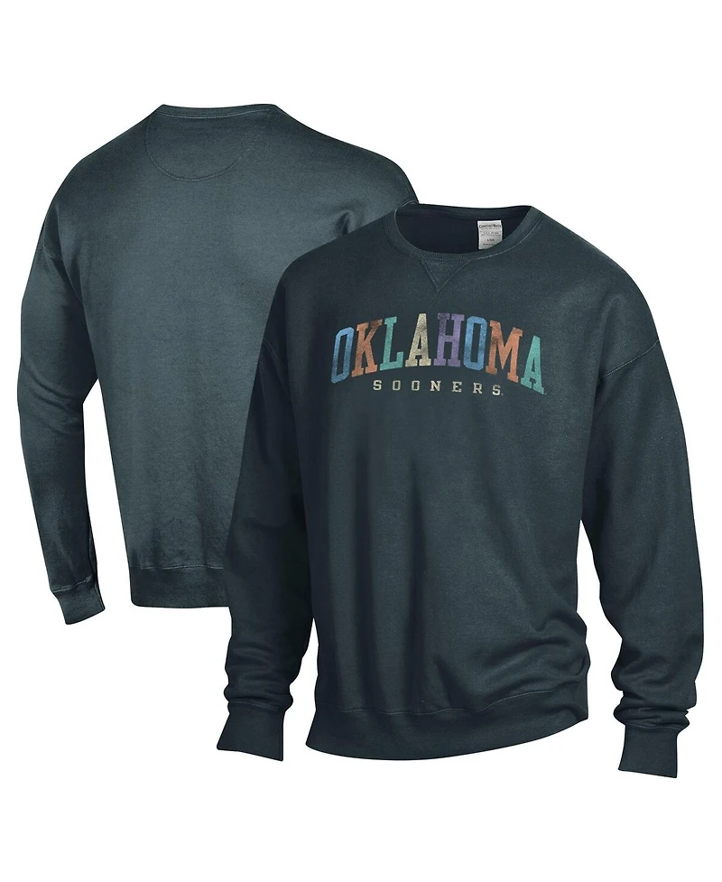 Comfortwash Men's and Women's Gray Oklahoma Sooners Oversized Pullover Sweatshirt