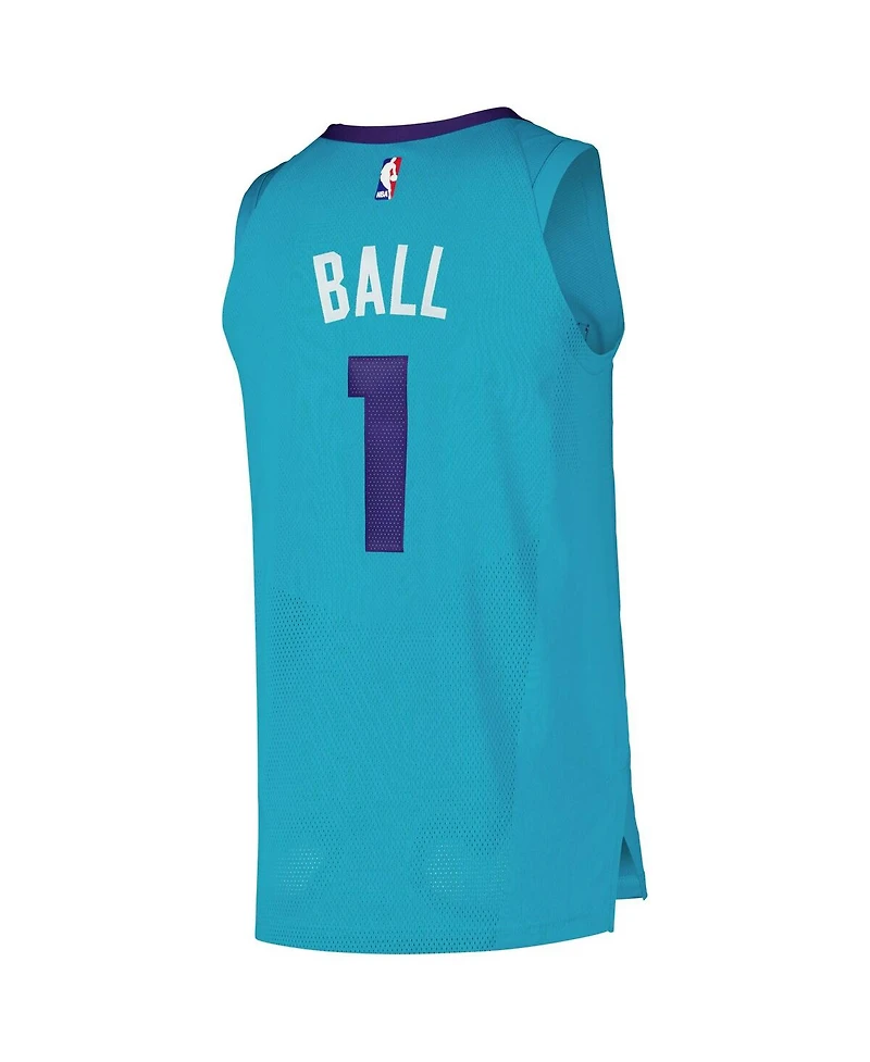 Jordan Men's LaMelo Ball Teal Charlotte Hornets Authentic Player Jersey - Icon Edition