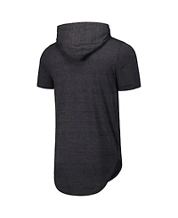 Majestic Men's Black Florida Marlins Tri-Blend Hoodie T-Shirt