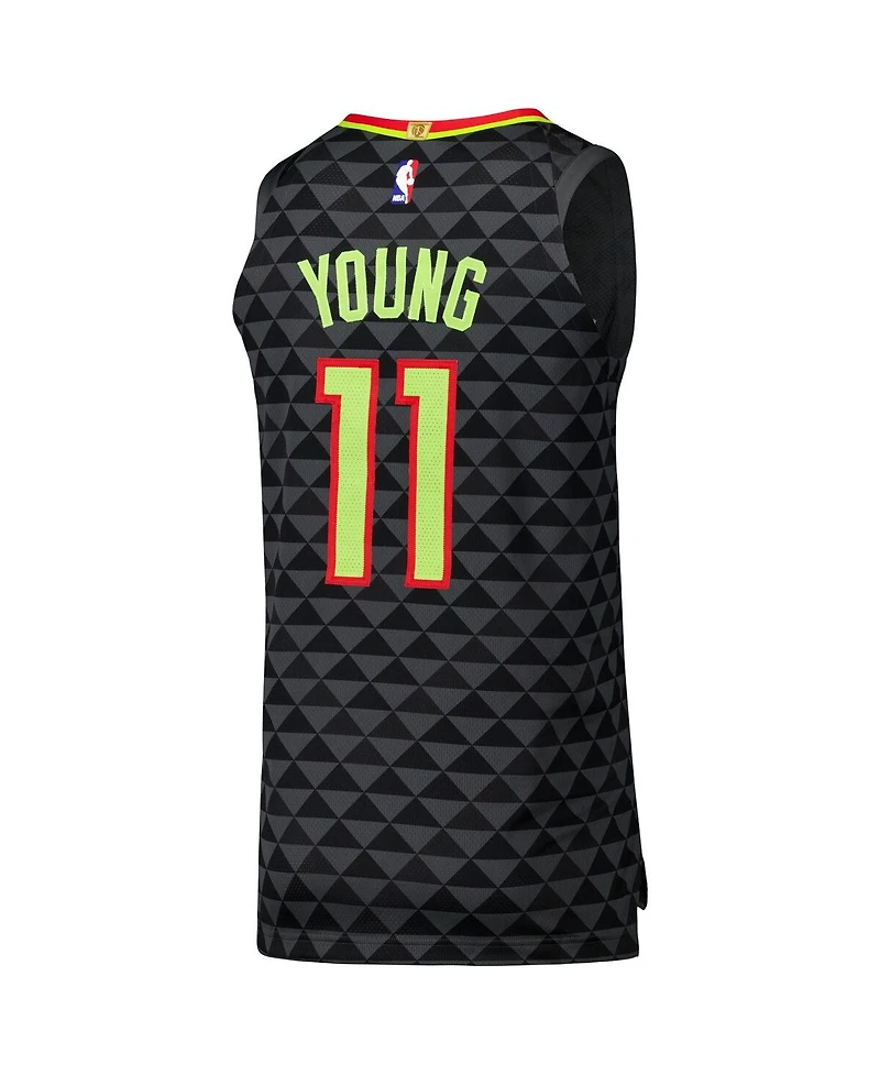 Nike Men's Trae Young Black Atlanta Hawks Authentic Player Jersey - Icon Edition