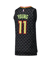 Nike Men's Trae Young Black Atlanta Hawks Authentic Player Jersey - Icon Edition
