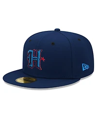 New Era Men's Navy Houston Texans Omaha 59FIFTY Fitted Hat