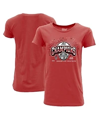 Blue 84 Women's Red Nc State Wolfpack 2024 Acc Men's Basketball Conference Tournament Champions Locker Room T-Shirt