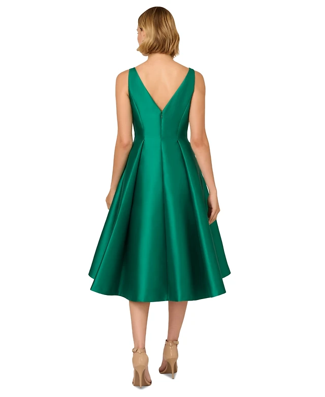 Adrianna Papell Boat-Neck A-Line Dress | MainPlace Mall