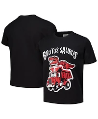 Comfortwash Big Boys and Girls Black Ohio State Buckeyes Dino Truck T-Shirt
