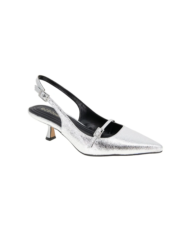 BCBGeneration Women's Kami Slingback Kitten Heel Pumps