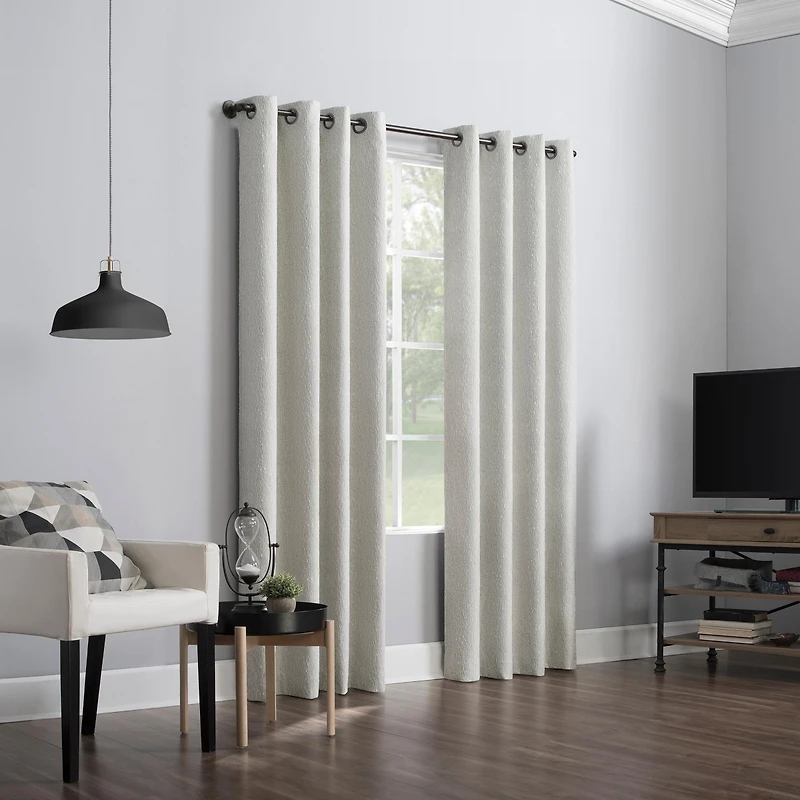 Noir Dimensional Thermal Extreme 100% Blackout Grommet Curtain Panel