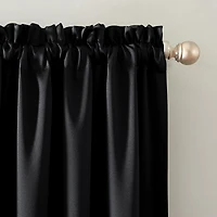 Oslo Theater Grade Extreme 100% Blackout Rod Pocket Curtain Panel