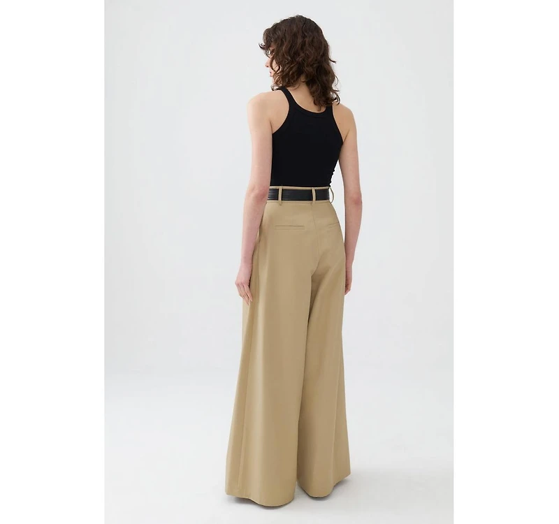 Nocturne Women's High Waist Pleated Pants