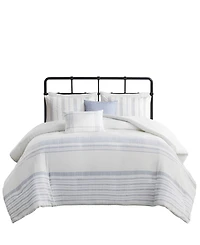 Harbor House Morgan Jacquard Cotton 5-Pc. Duvet Cover Set, Full/Queen