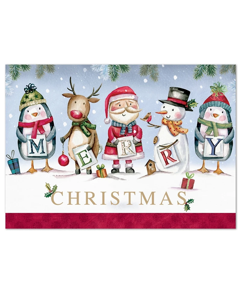 Masterpiece Studios Santa And Friends Christmas Holiday Boxed Cards