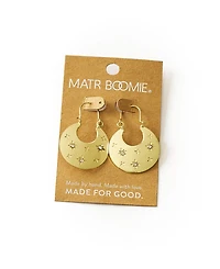 Matr Boomie Sitara Starry Flat Hoop Earrings