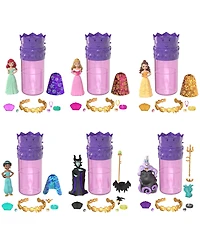 Disney Princess Royal Color Reveal Princess or Villain Small Doll with 5 Surprises